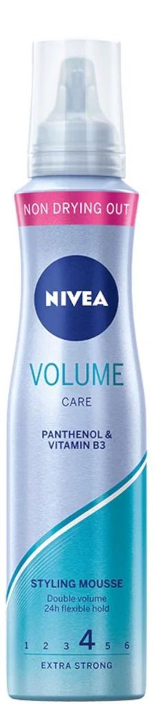 12x Nivea hair styling mousse volume care 150ml