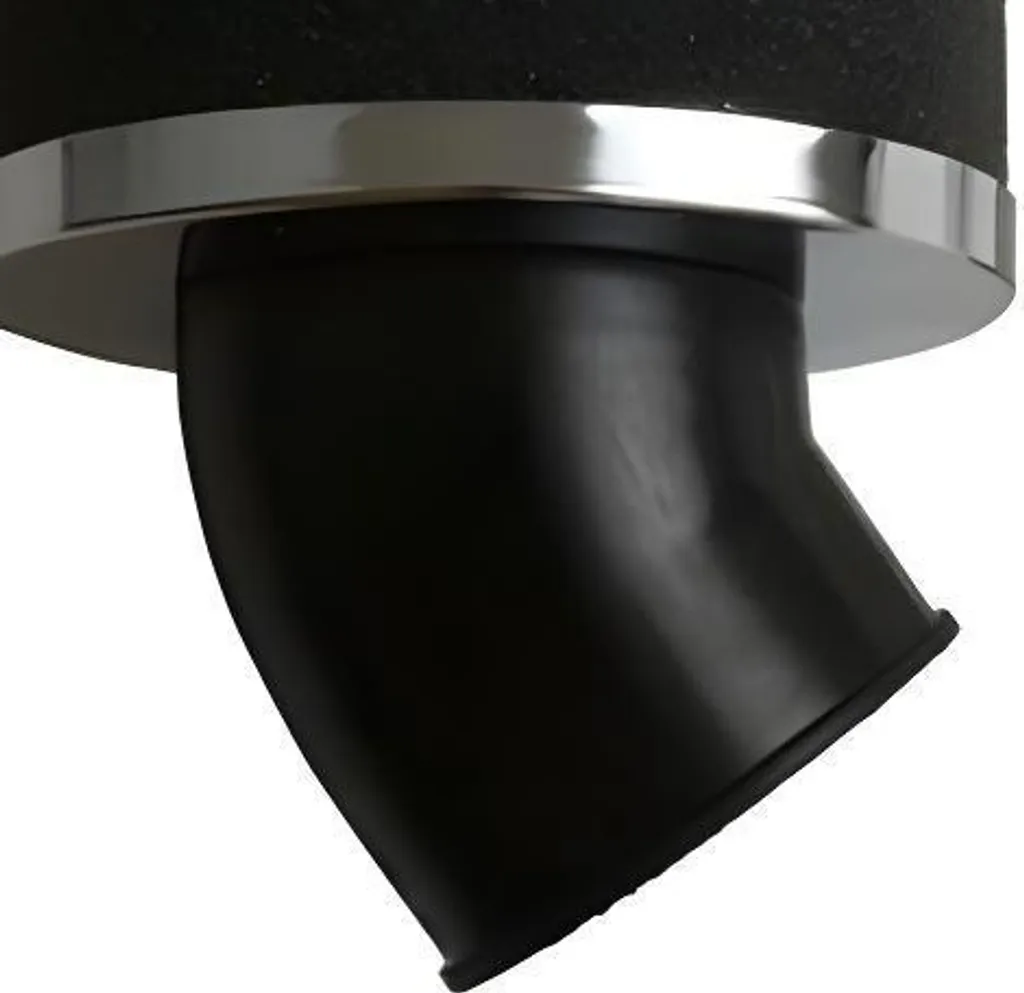 Filtre à air cornet mousse Athena noir coudé 45 degrés 28mm et 29mm