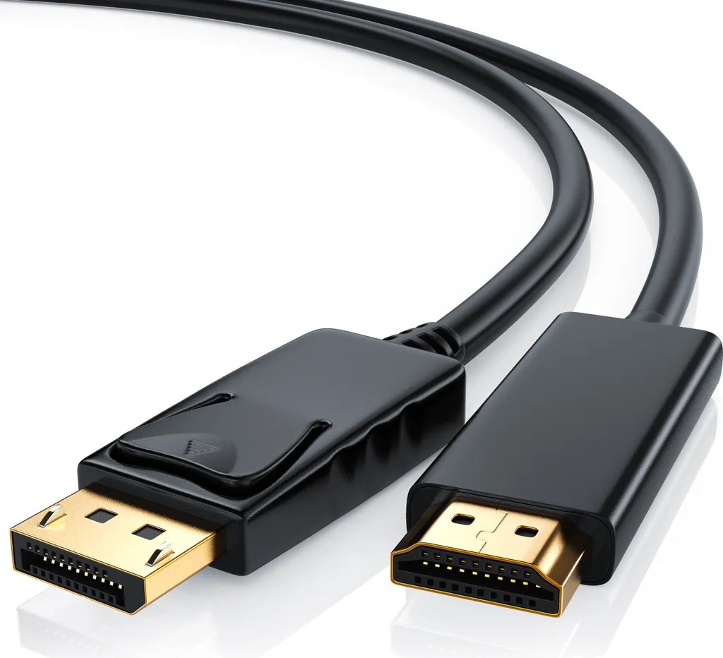 Cavo Monitor CSL DP a HDMI 2m: Gaming e Video HD Senza Lag