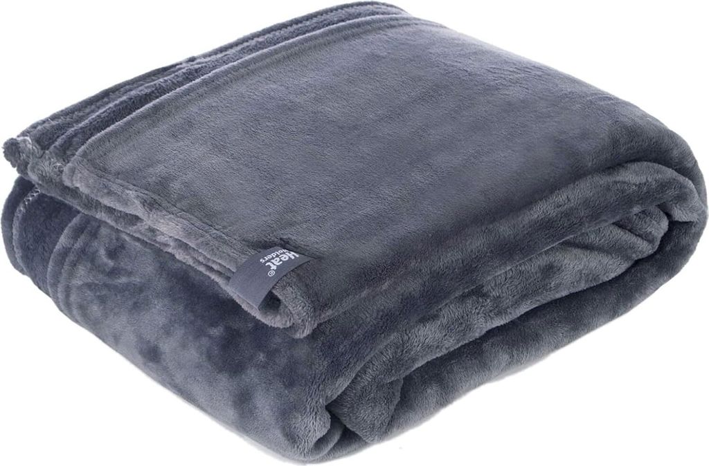 Heat Holders Snuggle Ups Luxus Fleecedecke / Wurfdecke 180 x 200 cm antique silver