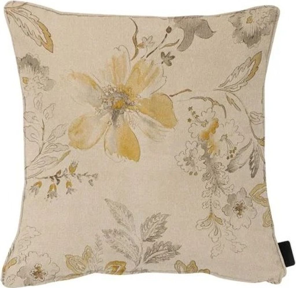 Sierkussen 50x50 Sophie gelb wasserabweisende Beschichtung