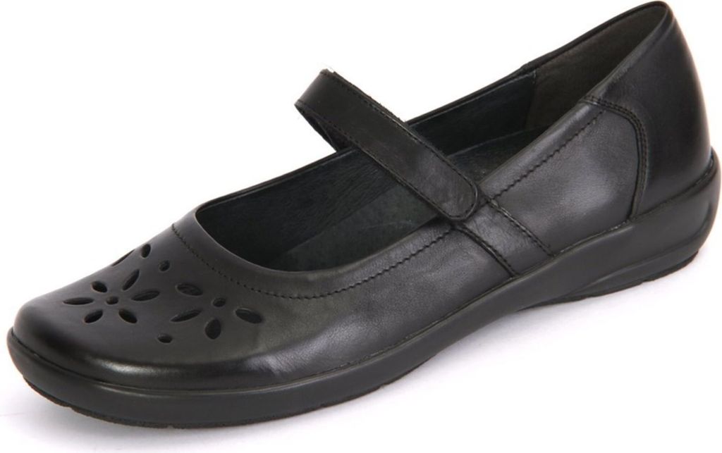 Semler Flora Spangenballerina Schwarz