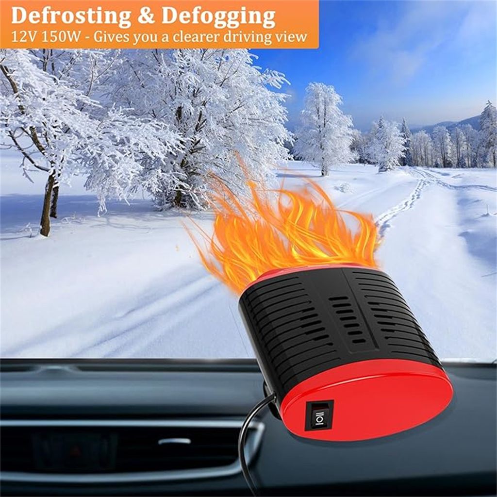 Autoheizung, Tragbar KFZ Heizlüfter, 12V 150W, Auto Heizung Produktbild 4