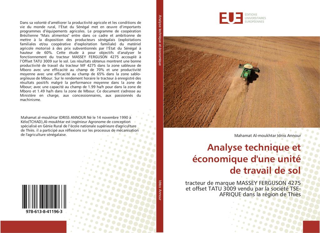 Analyse technique et économique d'une unité de travail de sol