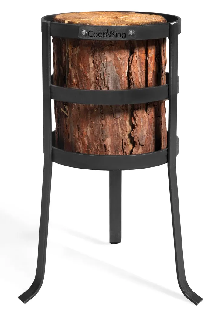 Bougeoir extérieur acier MALMO 20cm avec support surélevé anti-chaleur