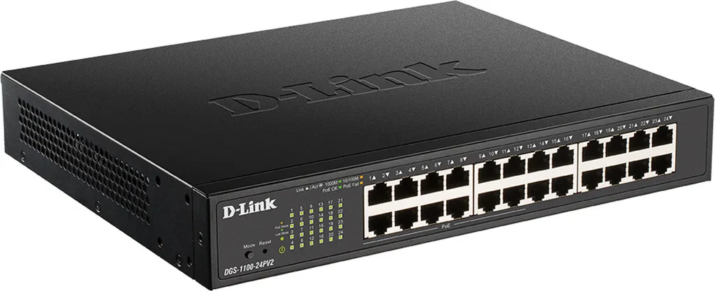 Switch D-Link DGS-1100-24PV2 pour Vidéosurveillance IP et Téléphonie
