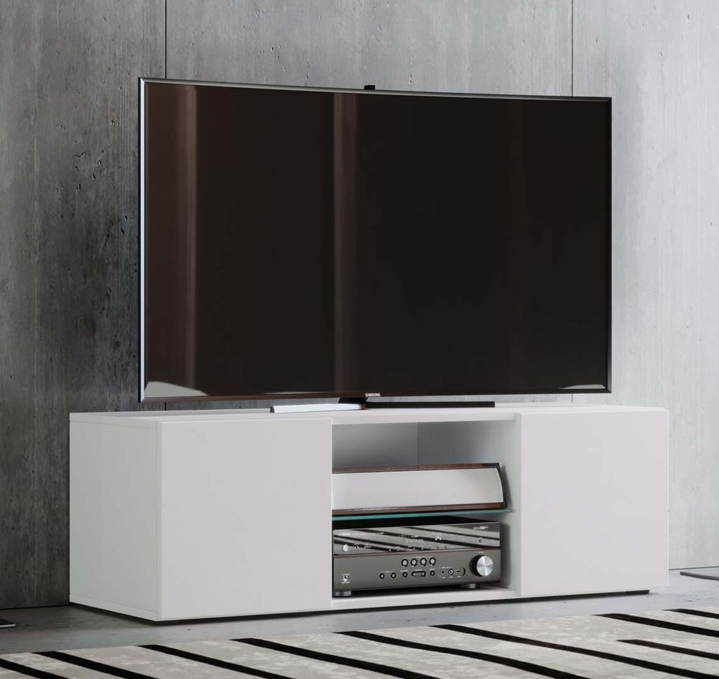 VCM TV Möbel | Lowboard | Fernsehschrank | Maße H. 40 x B. 115 x T. 36 cm | Fernseh Möbel - Lowina