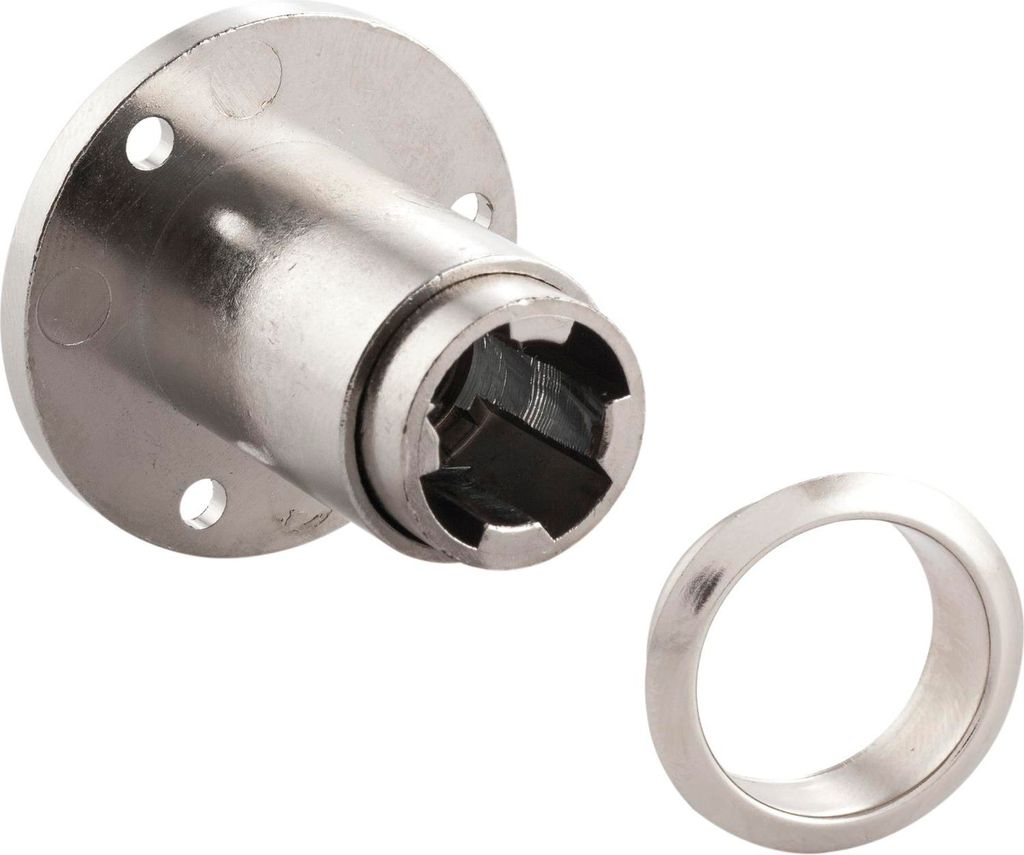 HEKNA Zylinder Klappenschloss 2102 ø 19 mm, Länge 27 mm, Zamak vernickelt