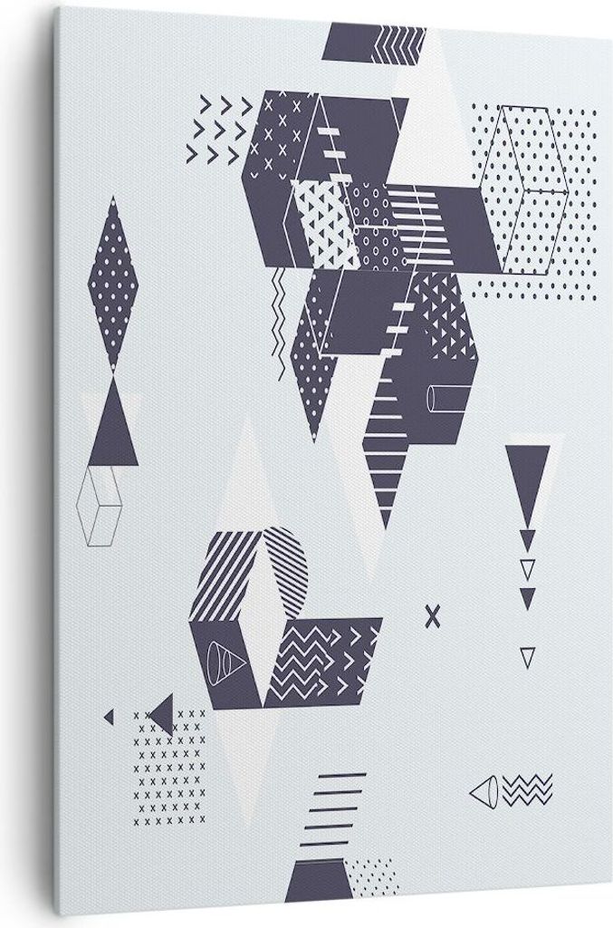 Bild auf Leinwand - Leinwandbild - Einteilig - Abstraktion modern - 70x100cm - Wand Bild - Wanddeko - Wandbilder - Leinwanddruck - Wanddekoration -...