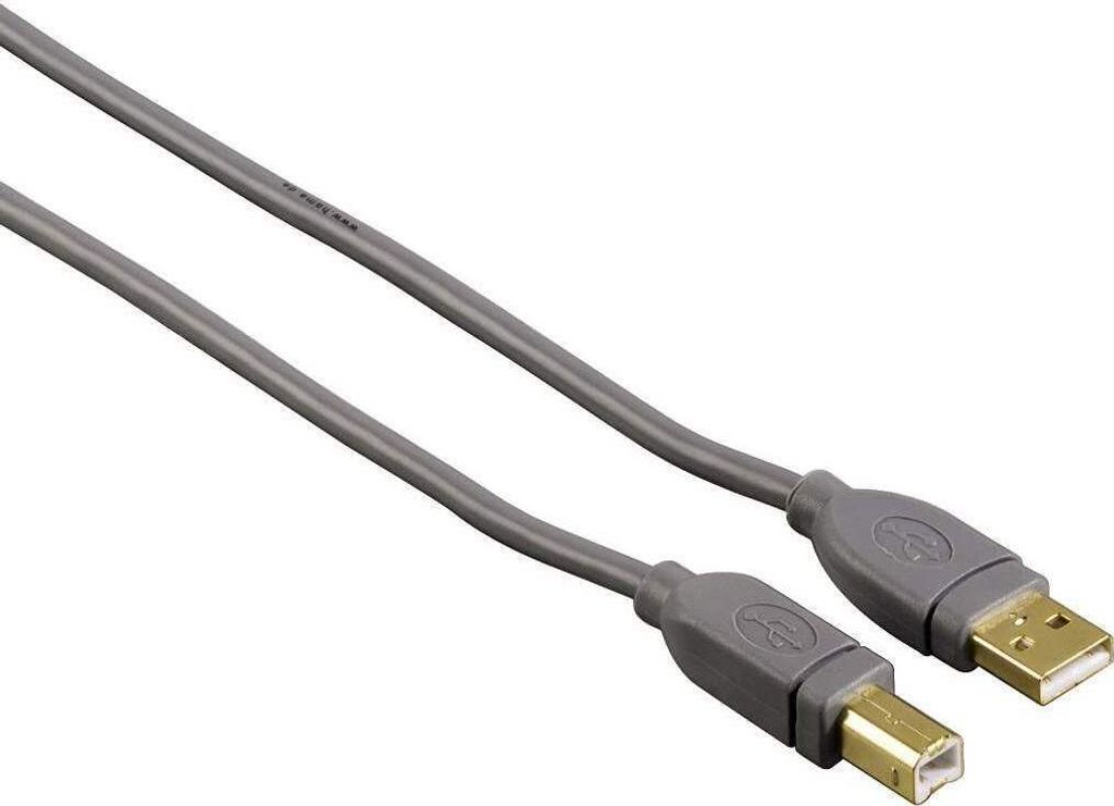 Hama USB 2.0, 1m., 2.0, USB A, USB B, 480 Mbit/Sek, 1 m Produktbild 