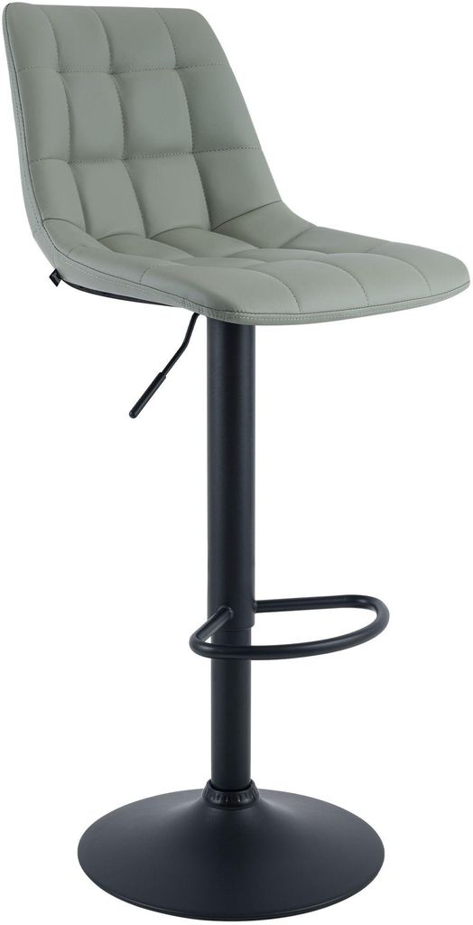 CLP Barhocker höhenverstellbarer Mapun Tresenhocker mit Polsterung Farbe:grau;Material:Kunstleder