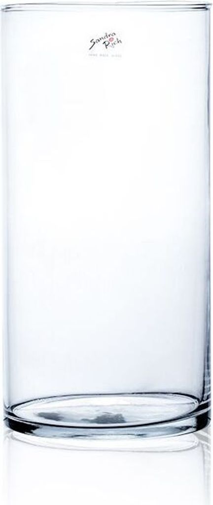 6er SET Glasvasen, Dekogläser CYLI H. 30cm D. 15cm Glas zylindrisch Sandra Rich