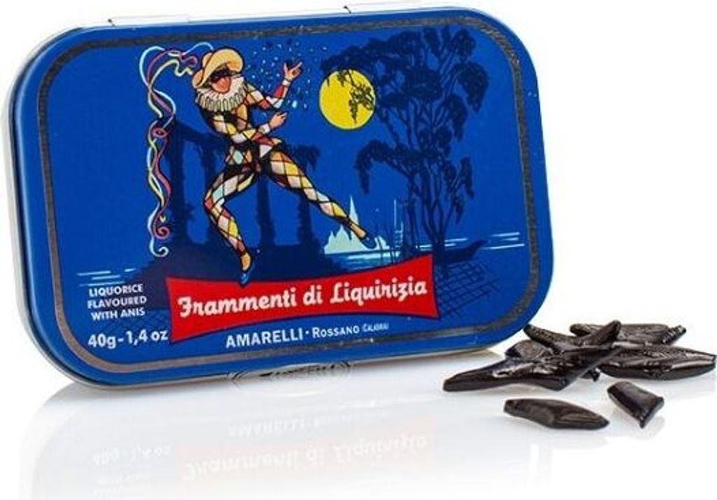 Amarelli Arlecchino (Rombetti), Lakritz in der Dose, 40 g, Produktbild 