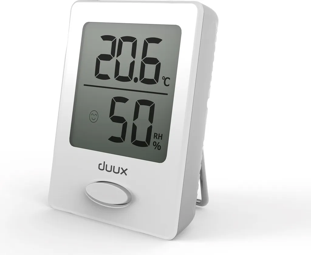 Hygromètre Duux Sense LCD : Thermomètre Précis et Design Blanc Épuré