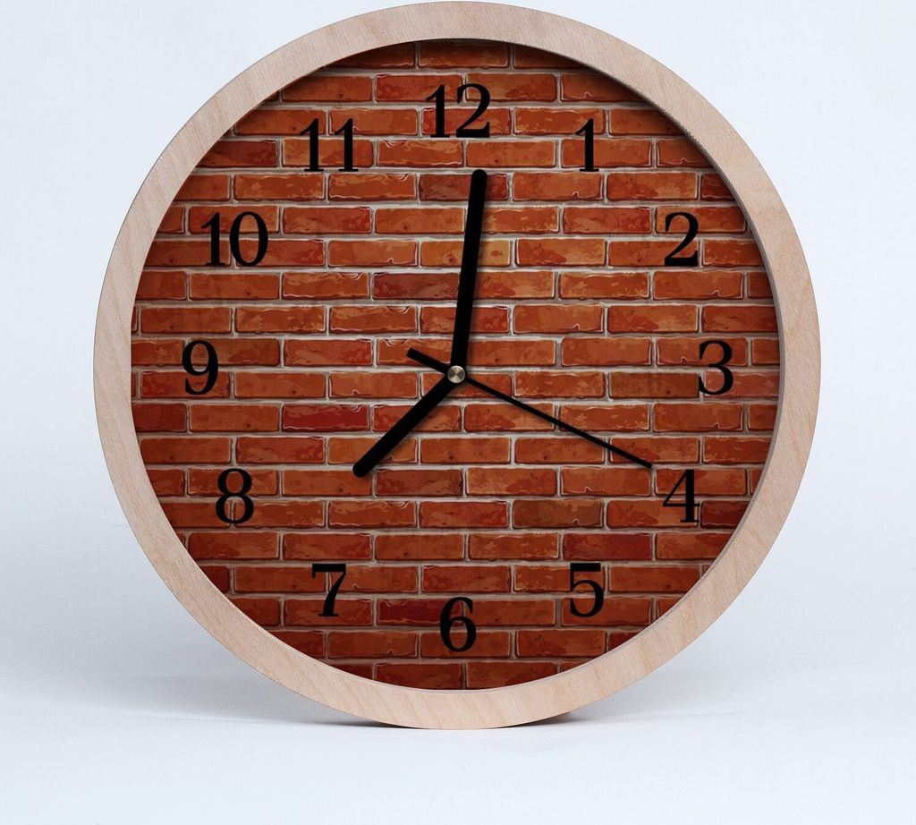 Holzuhr 20fi cm wanduhr - Mauer Architektur
