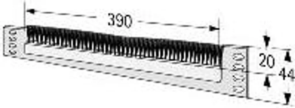 Pannello apraNET 1U 19" RAL 7035 - Piastra Gestione Cavi Alta Qualità