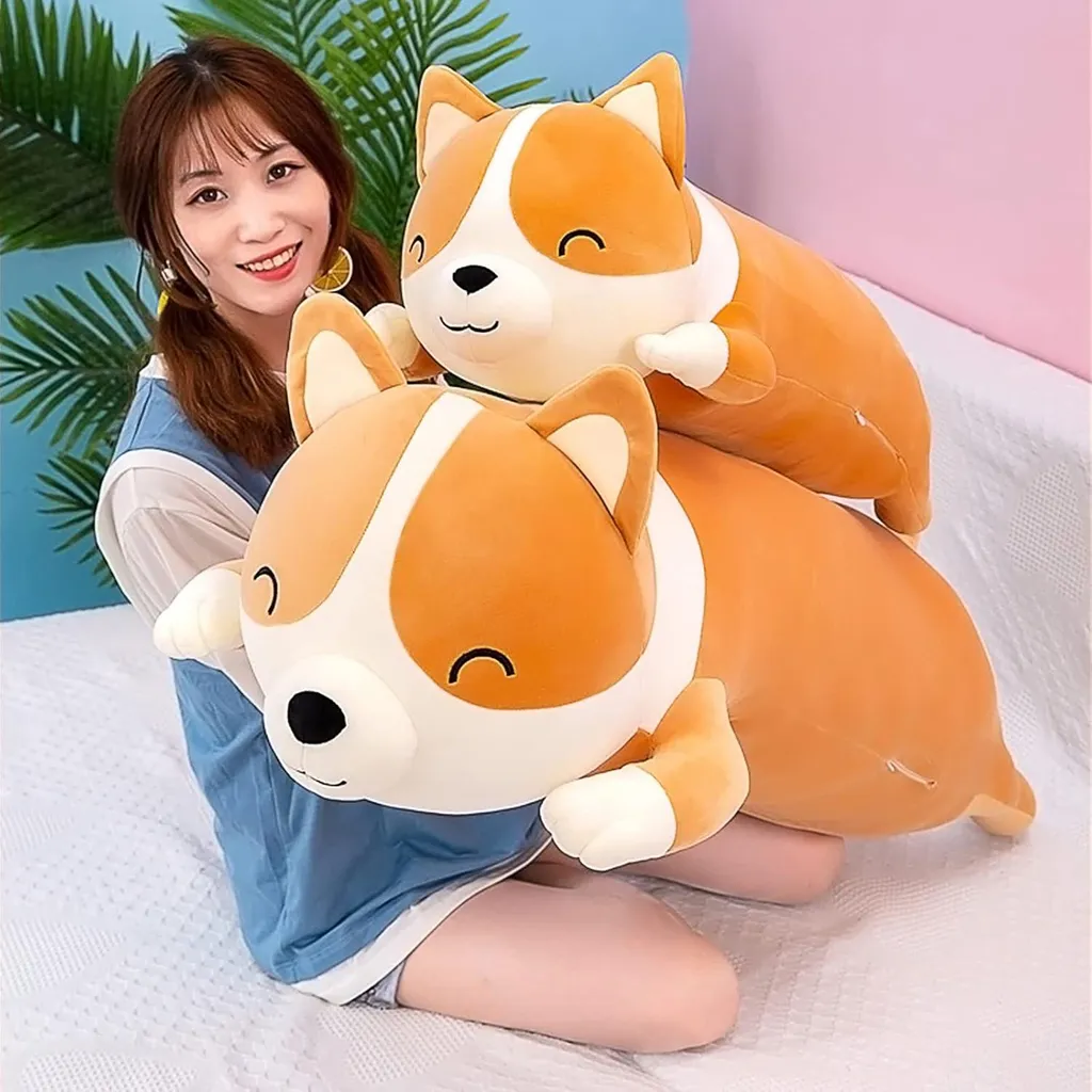 Coussin peluche Knuffel 60 cm : doudou ultra doux pour enfant et bébé