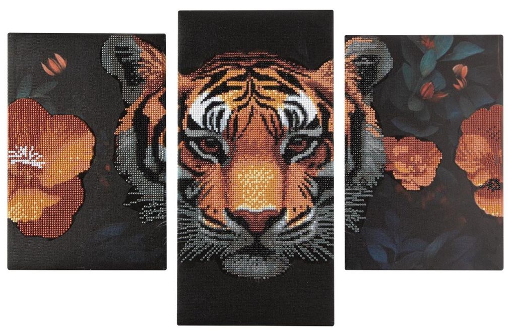 Creative Craft Group Diamond Painting Triptychon Tiger Malen nach Zahlen Set