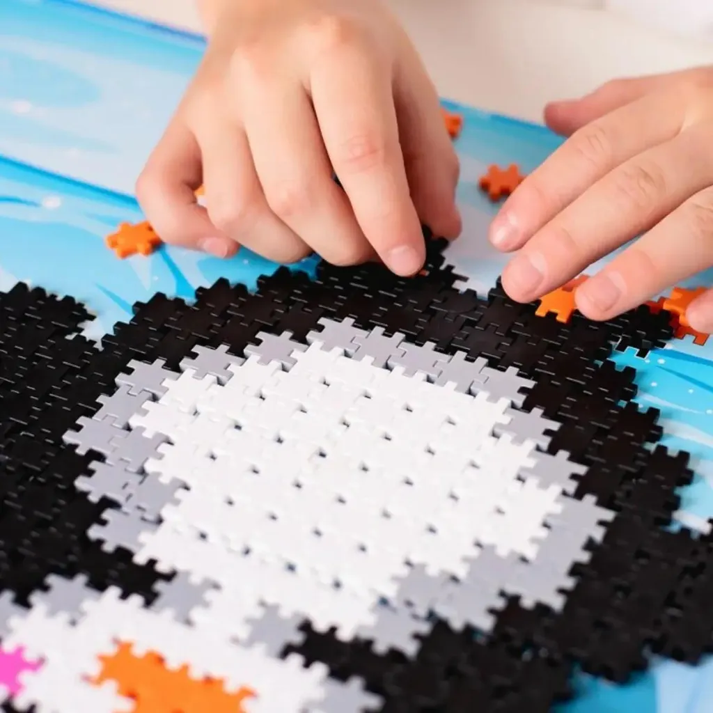 Meli Mini Kit créatif Le pingouin 250 pièces de puzzle pour enfant 3 ans - 4