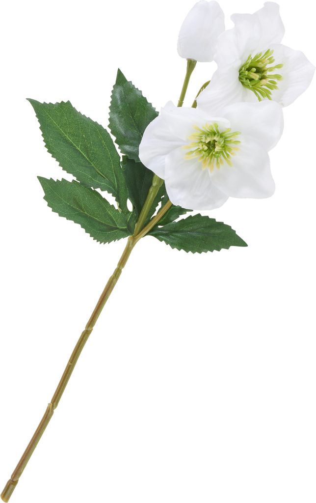 DPI Helleborus Kunstblume Winter 19x34 cm Draht Gestecke Kränze Strauß Floristik