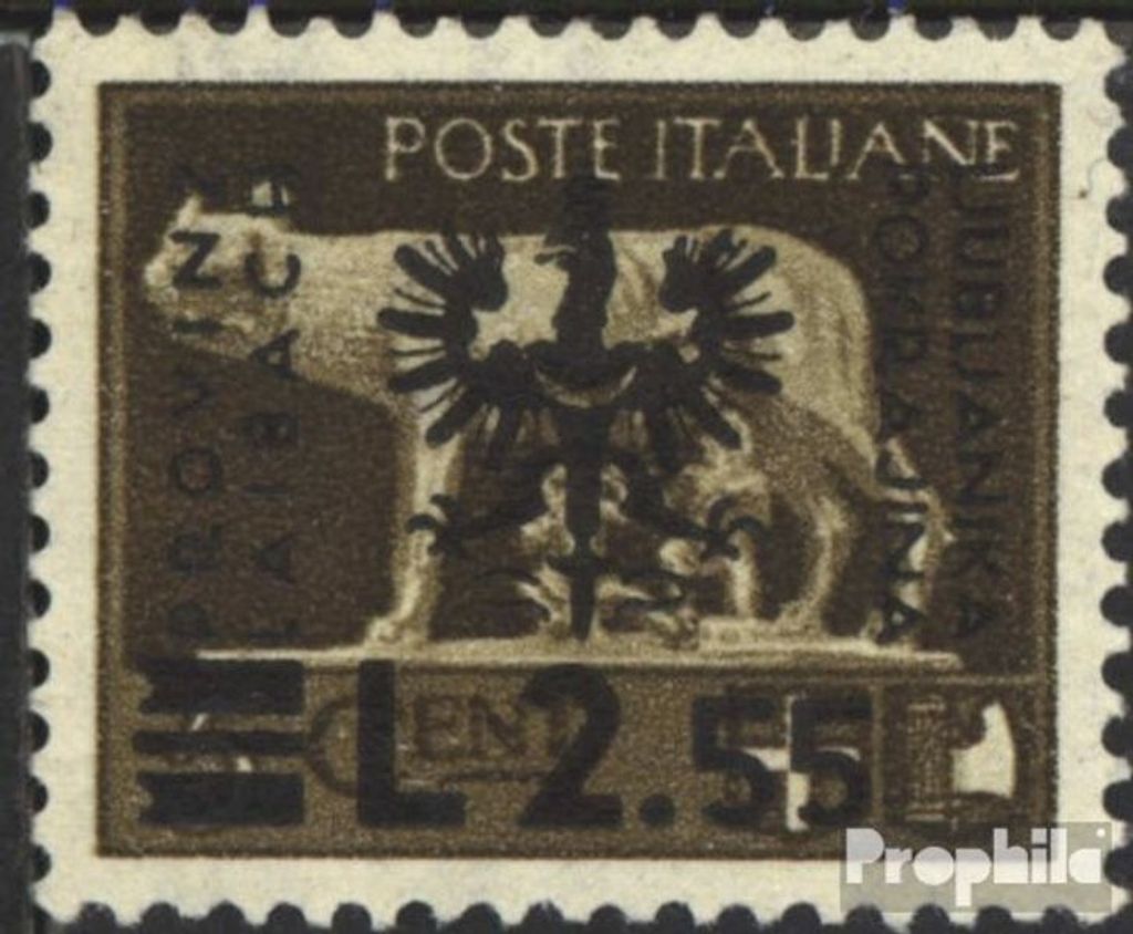 Briefmarken Laibach (Dt.Bes.2.WK.) 1944 Mi 14 postfrisch Aufdruckausgabe