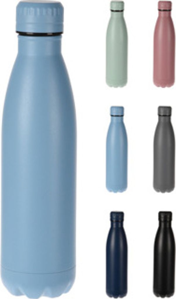 Thermos-Sportflasche Edelstahl 0,5 l schwarz