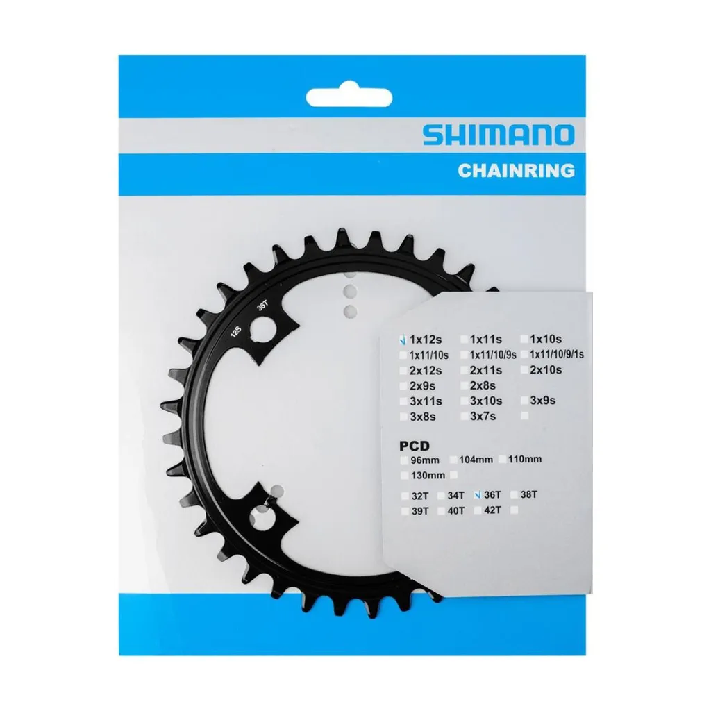 Plateau VTT Shimano 34 Dents 104 mm BCD idéal pour Randonnée Sportive