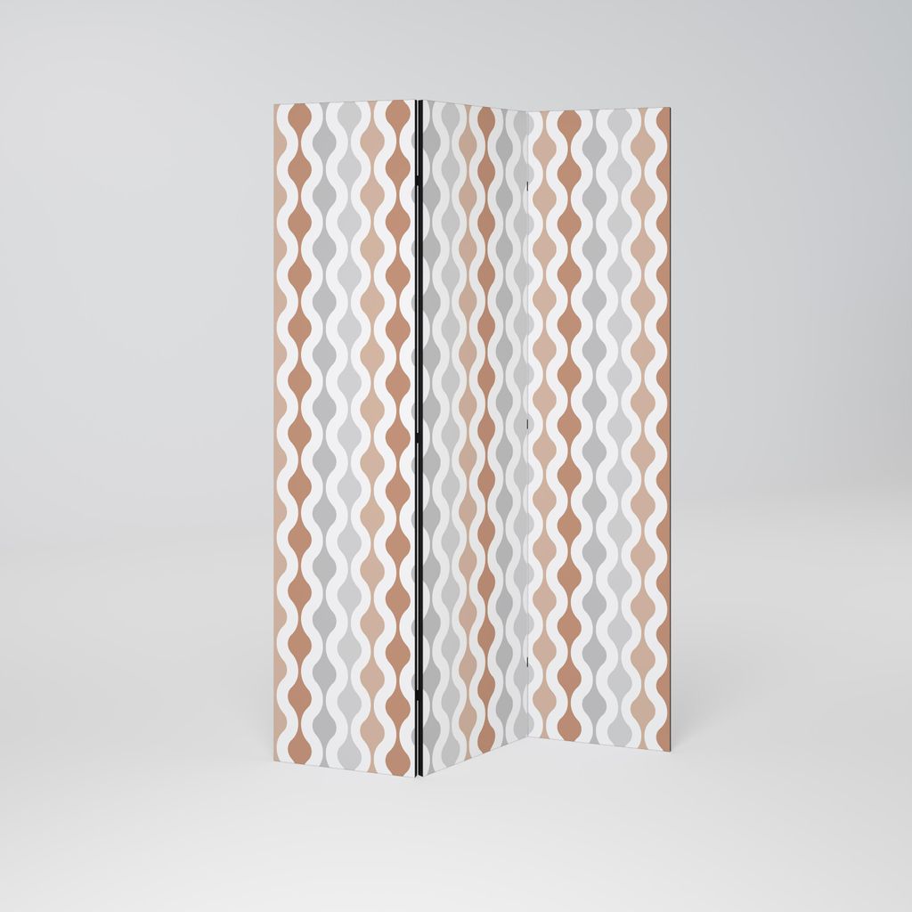 SpaceRebels Paravent Raumteiler - 3-teilig Raumtrenner, Druck 1-Seite - Raumtrenner - Trennwand Wohnung - Room Divider - Spanische Wand Deko Modern...