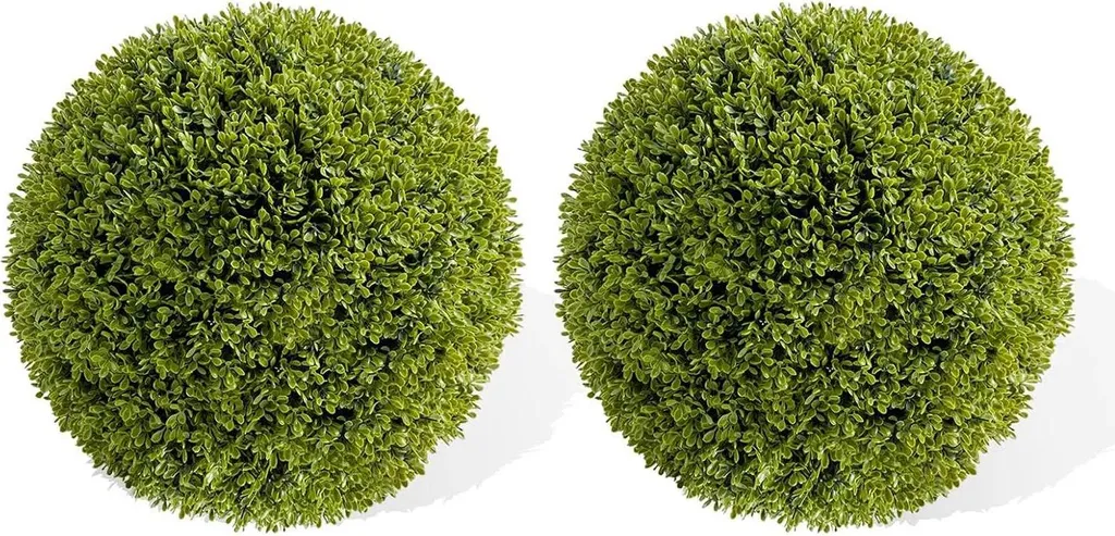Set 2 Sfere Bosso 40cm Rosa Shocking - Arredo Giardino e Eventi PE