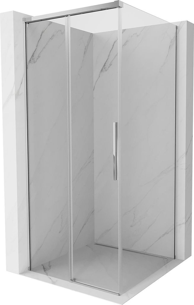 Mexen Rox Duschkabine schiebbar 90 x 90 cm, transparent, Chrom - 8C2-090-090-01-00