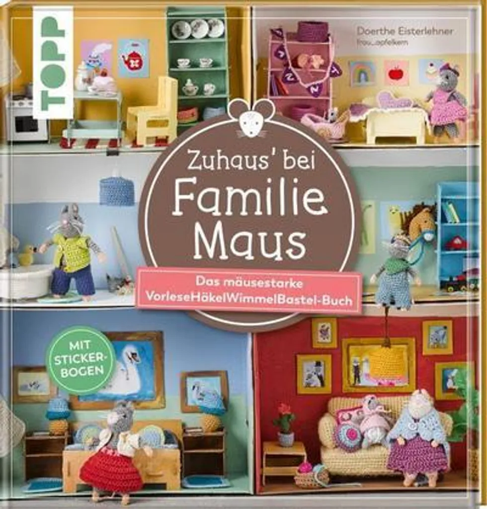 Zuhaus bei Familie Maus : Livre cherche et trouve pour enfant en bois