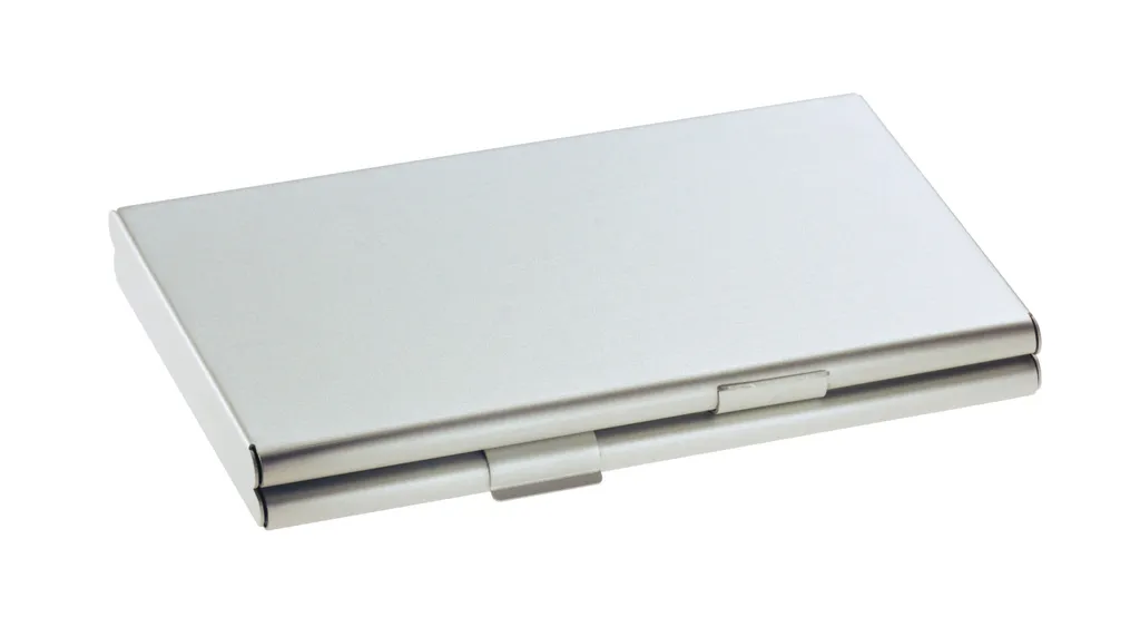Portabiglietti SIGEL VZ136 Doppia Sezione | Alluminio Matt 92x63x10mm