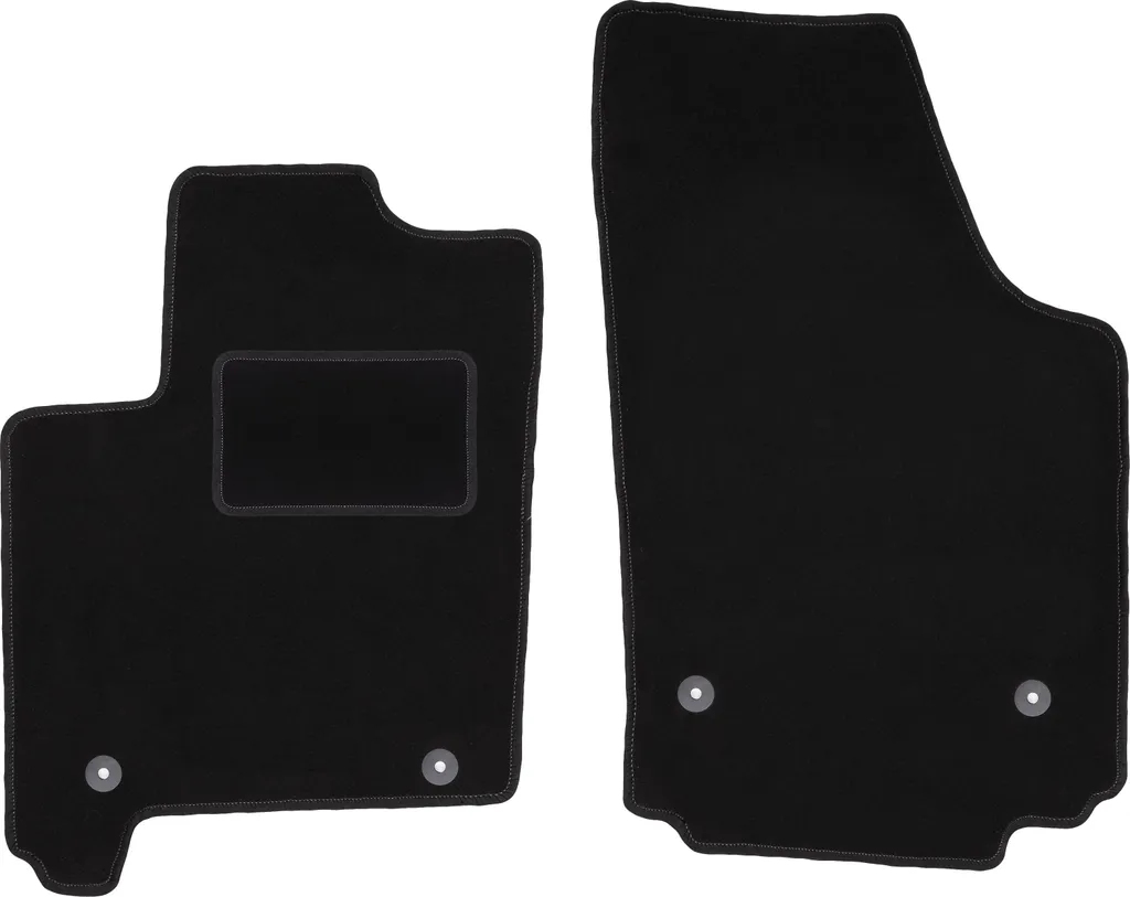 Tappetini Auto Velluto per Opel Meriva A (Minivan) - Set Anteriore Nero