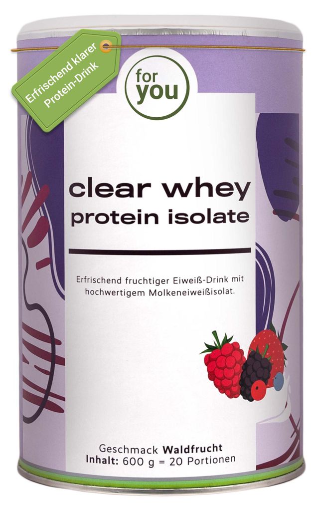 for you clear whey protein isolate - Waldfrucht Produktbild 