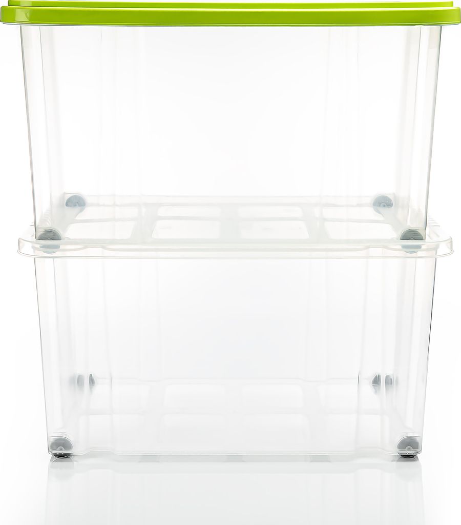 BigDean 4 Stück 60 L Aufbewahrungsbox mit Deckel groß Produktbild 6