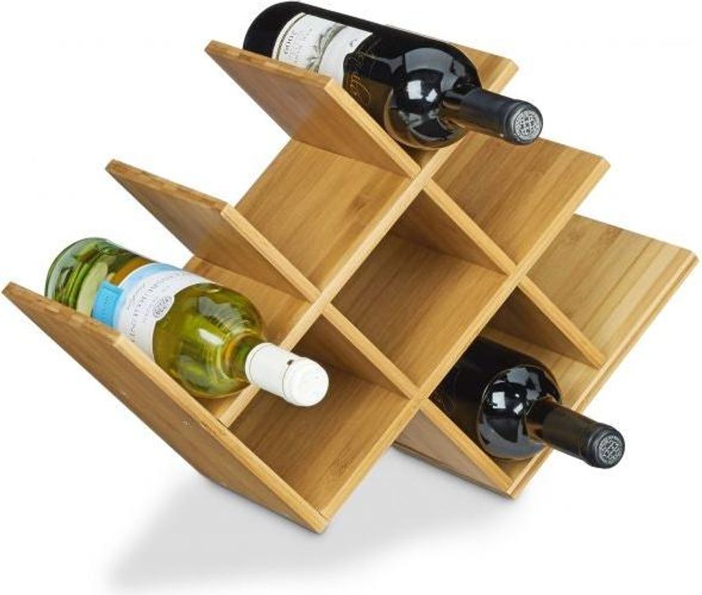 Weinregal aus Bambus