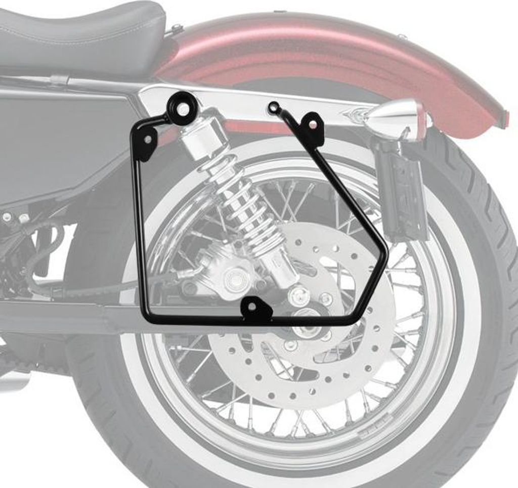 Satteltaschenhalter für Harley Davidson Sportster 95-15 links Abstands