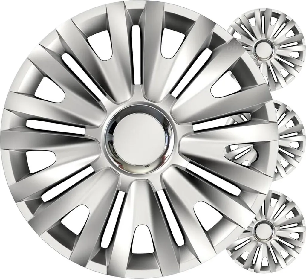 Rénovation roues : Enjoliveurs 15 pouces Argent Royal, lot de 4