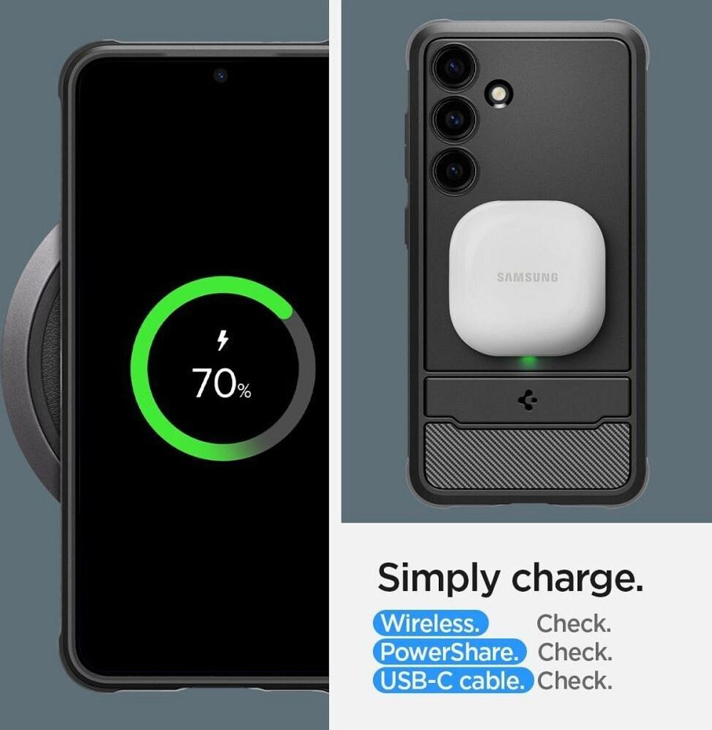 Futerał Spigen Rugged Armor Do Samsung S24 Matte Black Zdjęcie produktu 3
