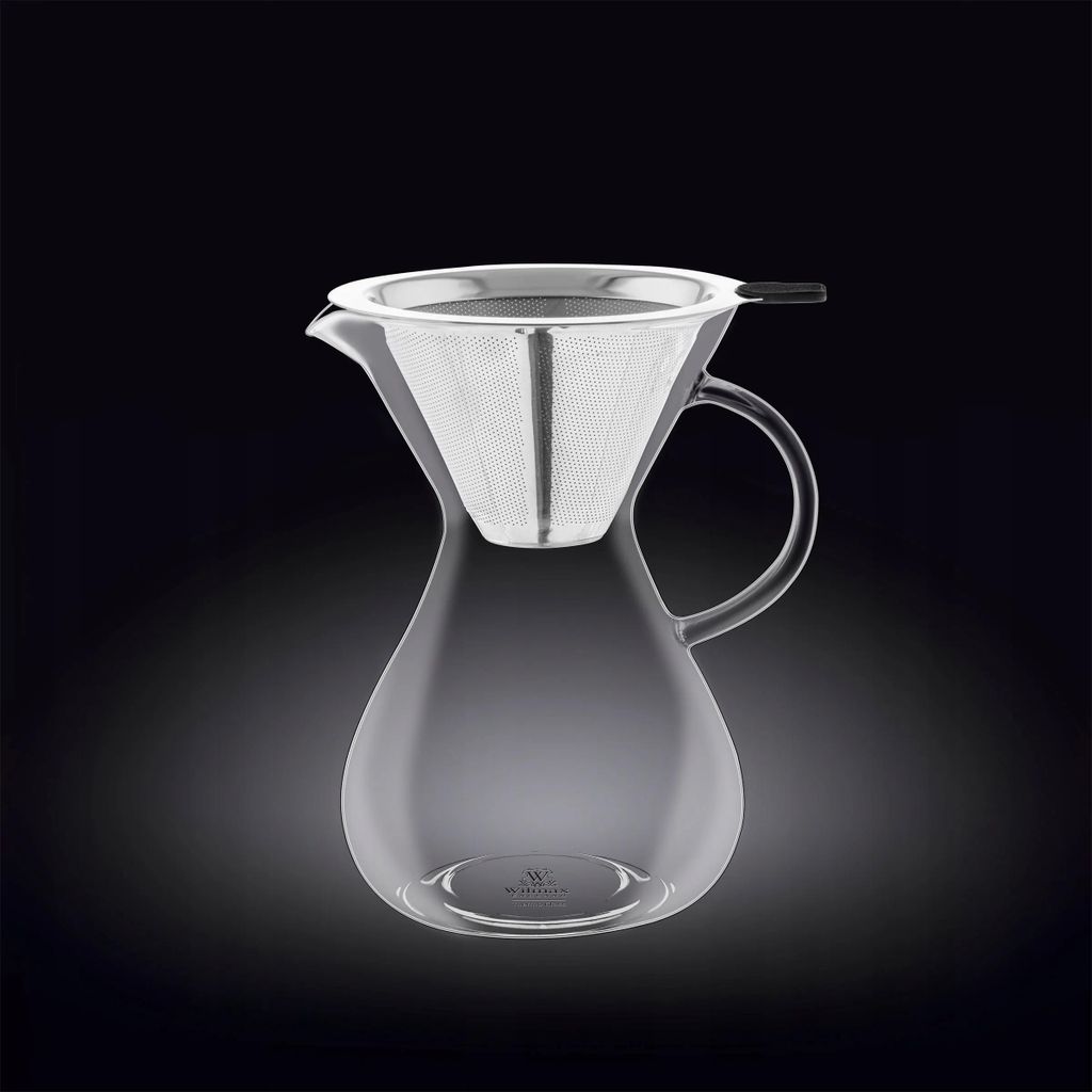 Caraffa per caffè Wilmax 500 ml in vetro trasparente Immagine del prodotto 