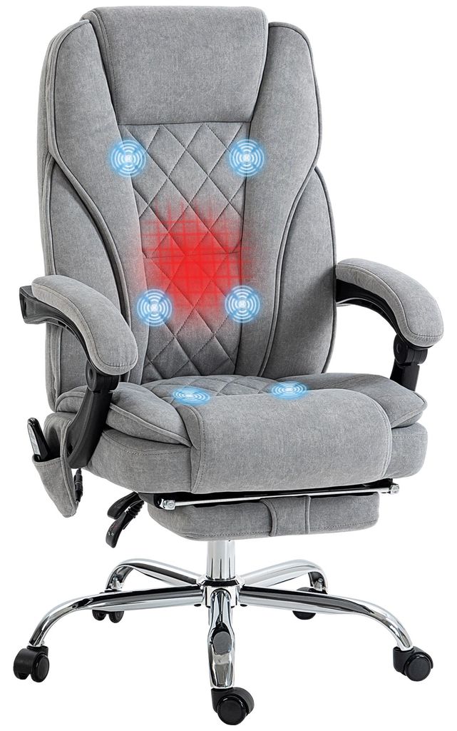Vinsetto Bürostuhl mit Vibrtationsmassage, Ergonomischer Produktbild 