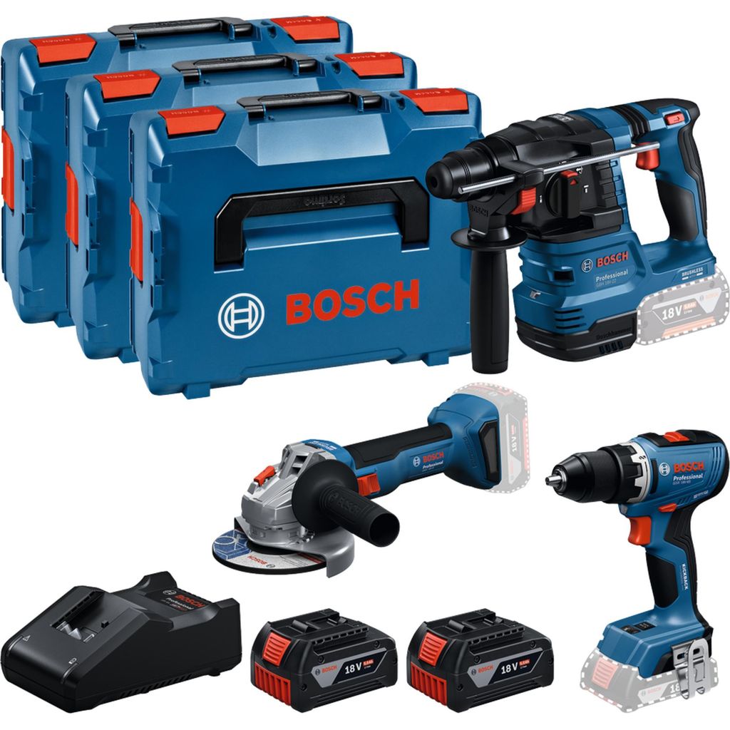 Bosch Profi Set GBH 22+ GSR 65+ GWS 8 Professional blau 2x Obrázek produktu 