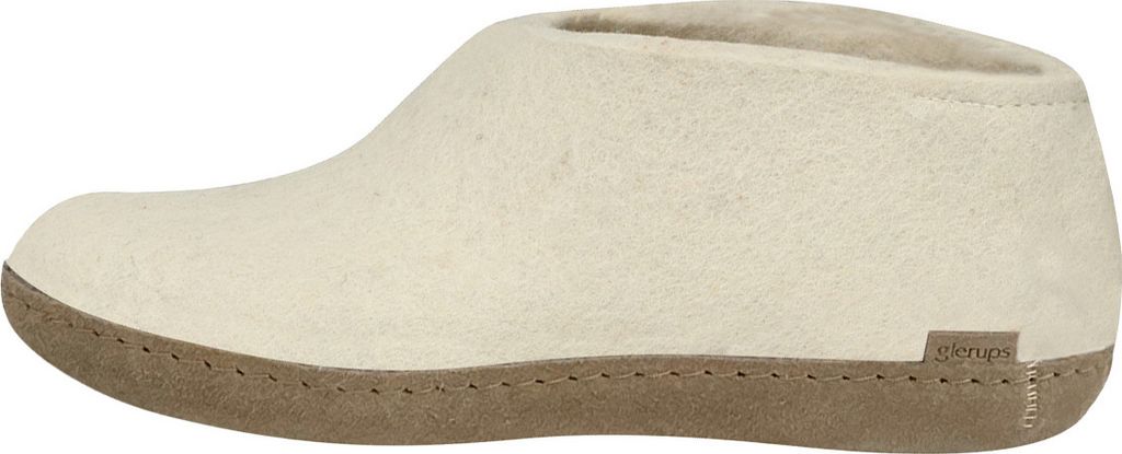 glerups Ledersohle Hausschuh Aus 100% reiner Naturwolle, Schützt vor Geruch, Bequem und weich zu tragen