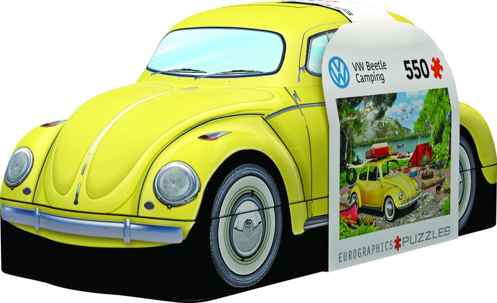 VW Beetle Camping Tin, 550 Blech Puzzle