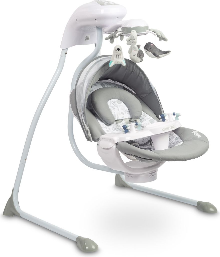 CARETERO Elektrische Kinderschaukel, Babywippe Raffi für Produktbild 