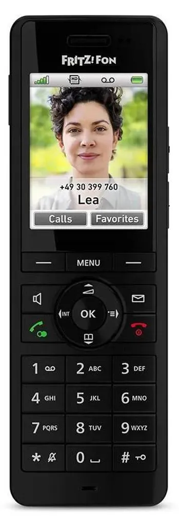 Combiné DECT FRITZ!Fon X6 Noir Idéal pour Maison et Télétravailleur