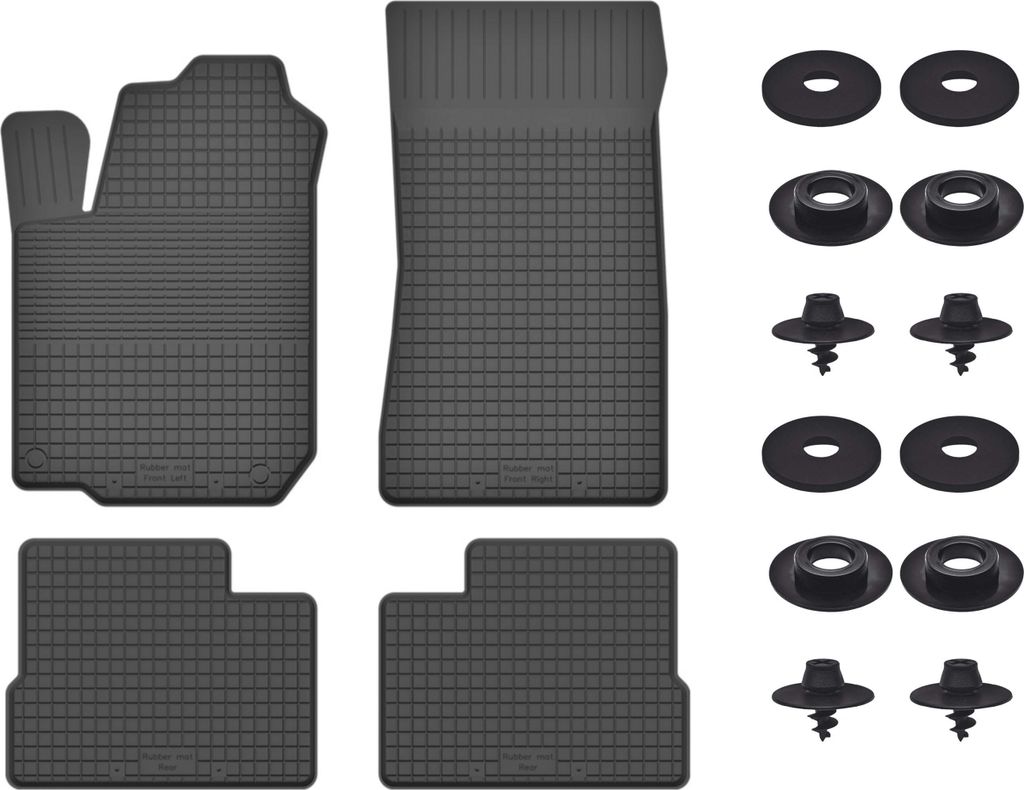 Gummimatten Mit Stoppern Für: Alfa Romeo Giulietta (2010-2020) Schwarz Set
