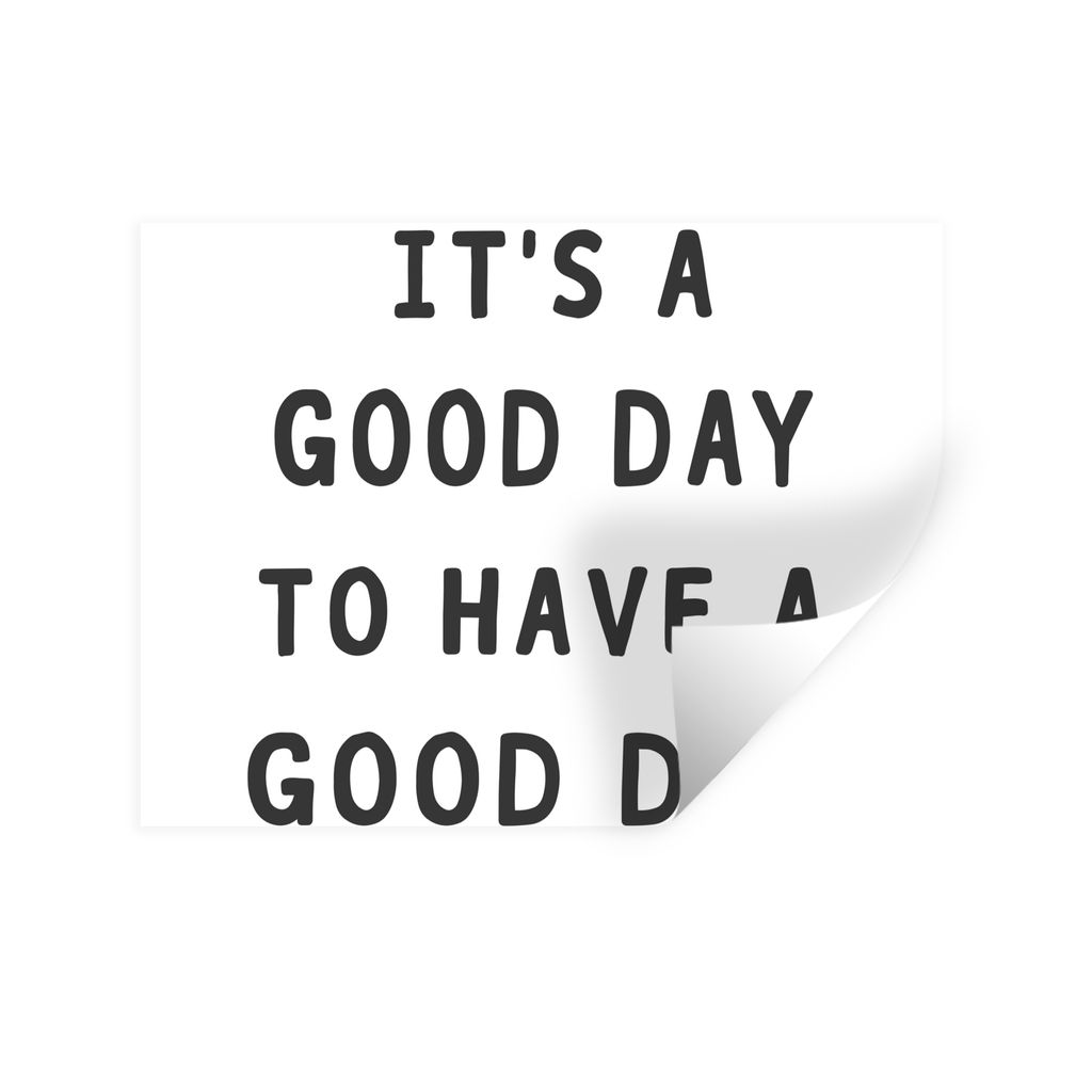 MuchoWow Wandtattoo Wandsticker Wandaufkleber Zitate - Positiv - Sprichwort - Schwarz und weiß 40x30 cm Selbstklebend und Repositionierbar - Fal...