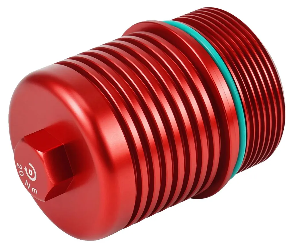 Finies les fuites : couvercle filtre à huile en aluminium rouge durable