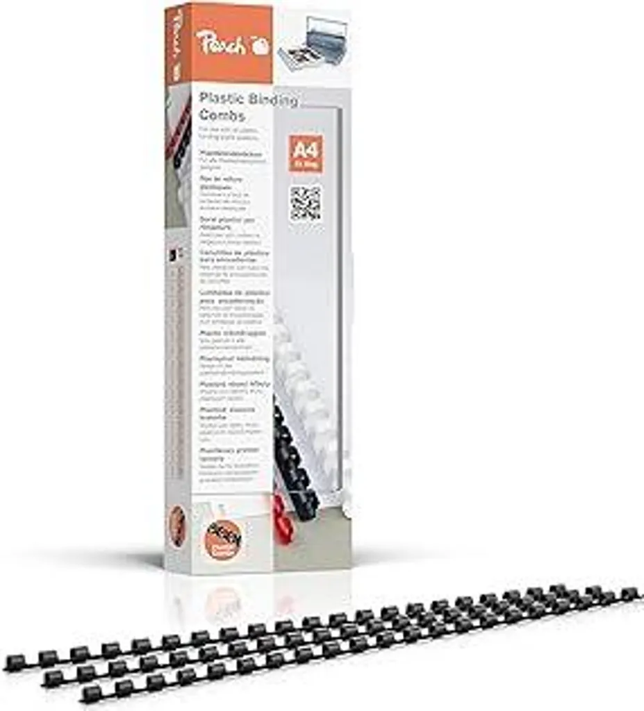 Dai Valore ai Tuoi Documenti con i Dorsi Peach 6mm Neri - 1000 Unità